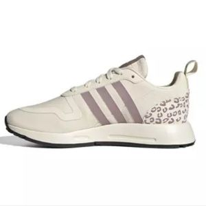 ADIDAS beige and mauve sneakers with Leopard spots